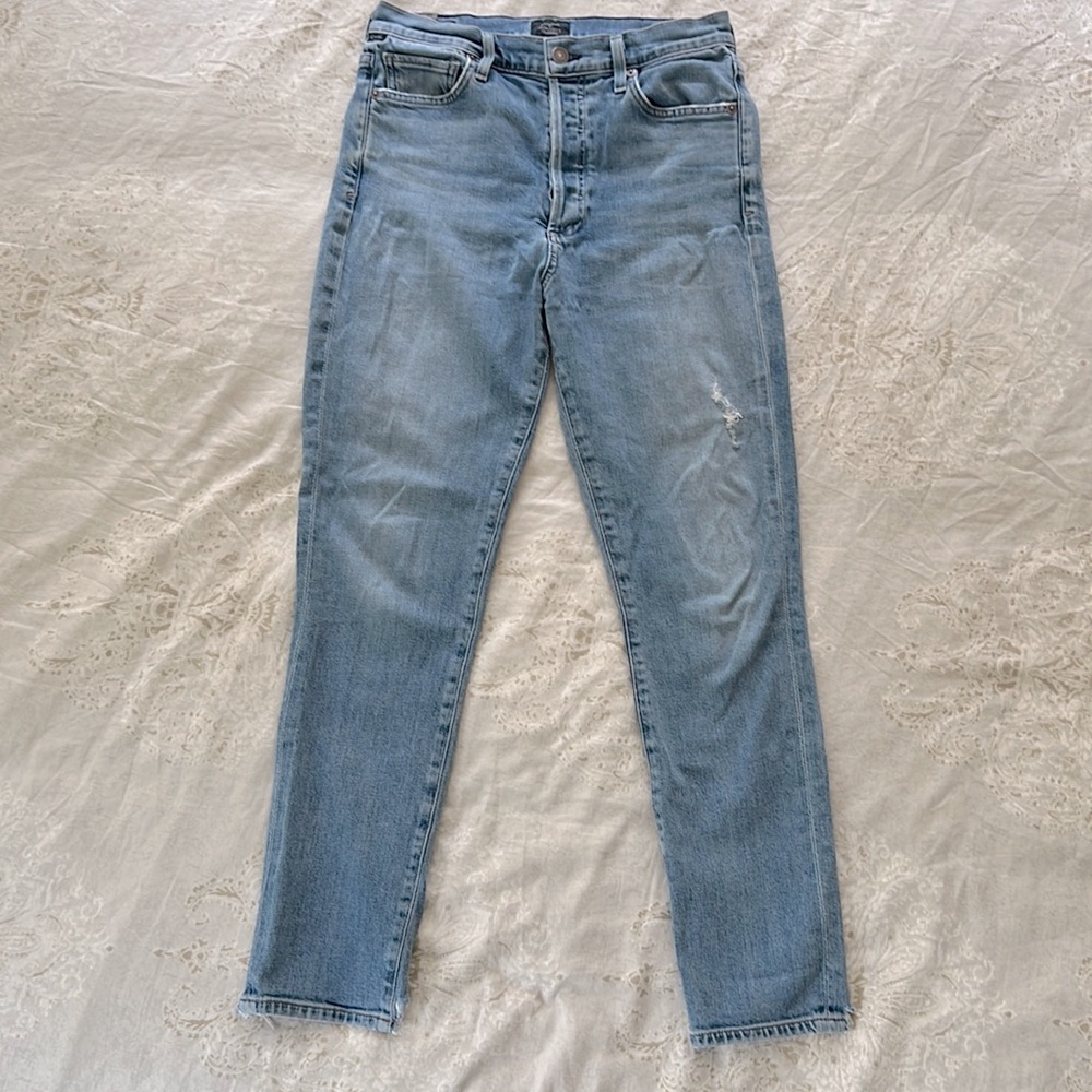 Women’s Citizens of Humanity Olivia High Rise Slim Ankle Straight Jeans Size 27